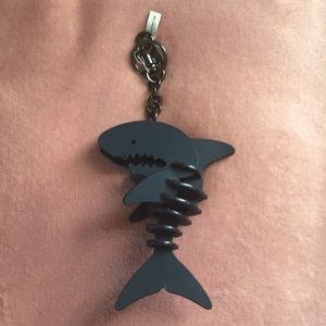 Coach shark 🦈 leather key charm